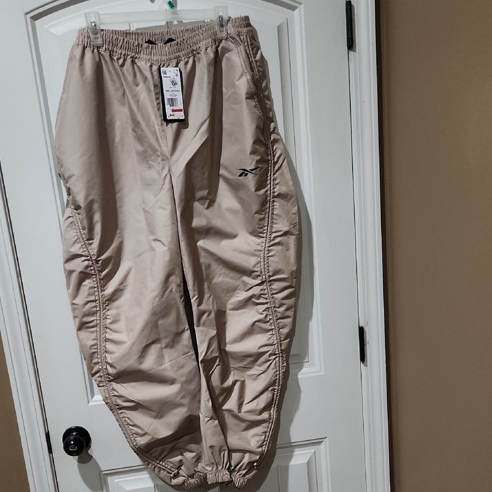 Reebok Cardi B Beige Track Pants